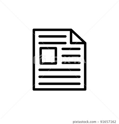 Illustration Vector graphic of Newspaper Icon 91657162