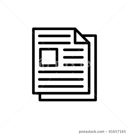 Illustration Vector graphic of Newspaper Icon 91657165