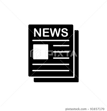 Illustration Vector graphic of Newspaper Icon 91657170