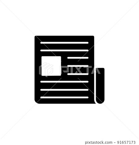 Illustration Vector graphic of Newspaper Icon 91657173