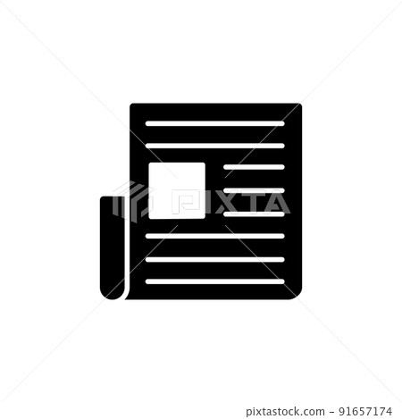 Illustration Vector graphic of Newspaper Icon 91657174