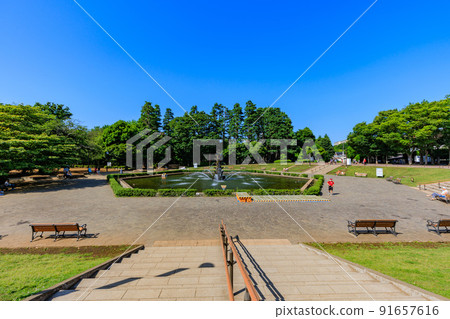 Setagaya Park Fountain Square in Ikejiri, Setagaya-ku, Tokyo 91657616
