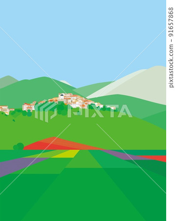 Castelluccio castelluccio di norcia 翁布里亞 翁布里亞 意大利 Castelluccio castelluccio di norcia 翁布里亞 翁布里亞 意大利 91657868