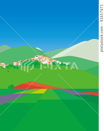 Castelluccio castelluccio di norcia 翁布里亞 翁布里亞 意大利 Castelluccio castelluccio di norcia 翁布里亞 翁布里亞 意大利 91657871