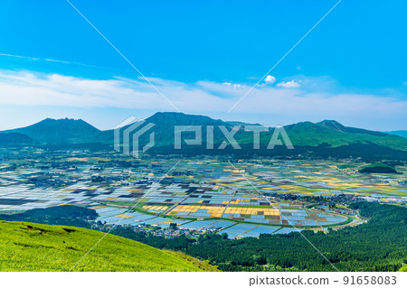 Mt. Aso, Aso City, Kumamoto Prefecture-View from Daikanbo- 91658083