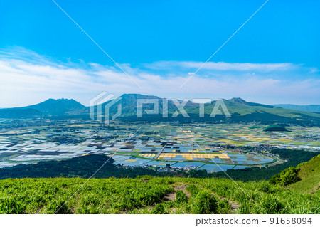 Mt. Aso, Aso City, Kumamoto Prefecture-View from Daikanbo- 91658094