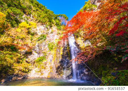 錦州染成的美濃瀑布 錦州染成的美濃瀑布 91658537