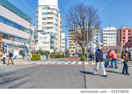 中野太陽廣場附近的東京都市風景 中野太陽廣場附近的東京都市風景 91659698