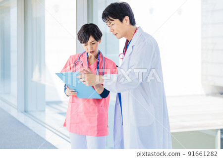 醫生和護士的醫學形象 醫生和護士的醫學形象 91661282
