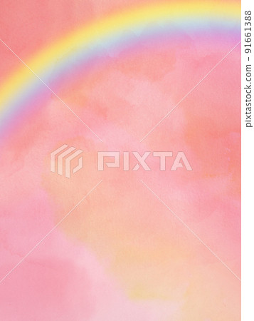Rainbow and sky material Rainbow and sky material 91661388