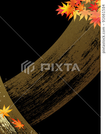 Japanese autumn background Japanese autumn background 91661584