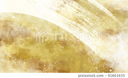 Golden abstract Japanese background 91661635
