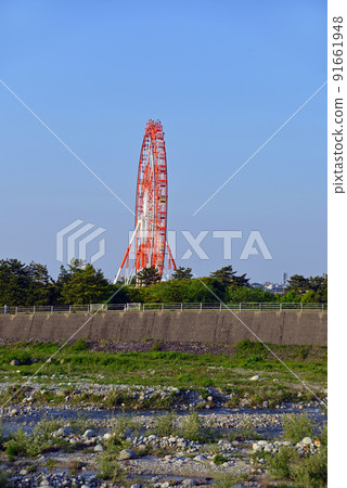 【富山縣魚津市】海市蜃樓摩天輪從早月橋巨輪 91661948