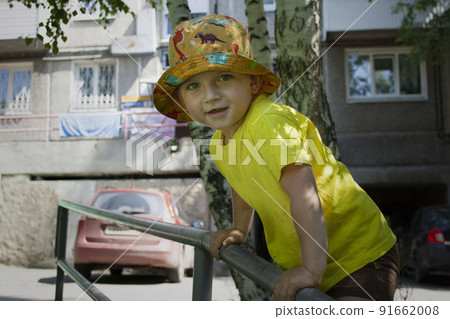 active games in the yard on the street the child climbs active games in the yard on the street the child climbs 91662008