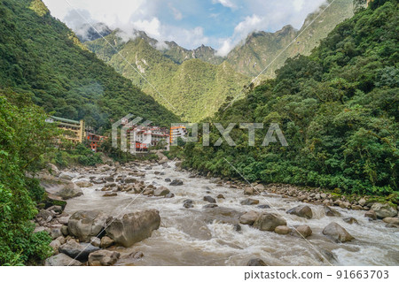 Urubamba River and Aguascalientes Urubamba River and Aguascalientes 91663703
