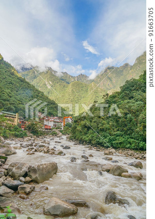 Urubamba River and Aguascalientes Urubamba River and Aguascalientes 91663705
