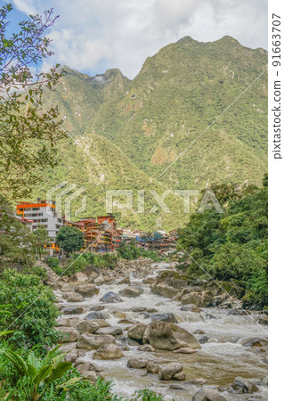 Urubamba River and Aguascalientes Urubamba River and Aguascalientes 91663707