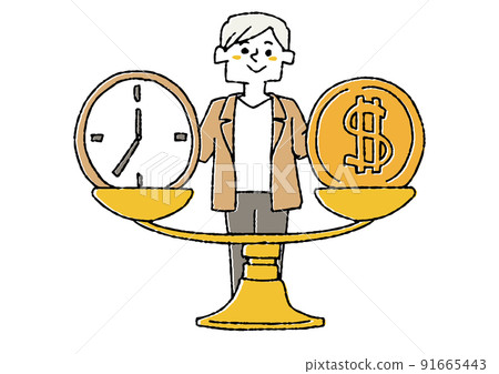 Paying for the time spent Concept art about how modern people use their time 91665443