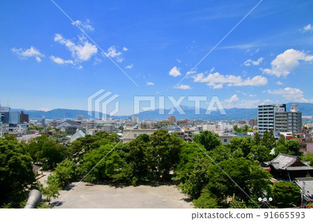 View from Ogaki Castle, west (Ogaki City, Gifu Prefecture) View from Ogaki Castle, west (Ogaki City, Gifu Prefecture) 91665593
