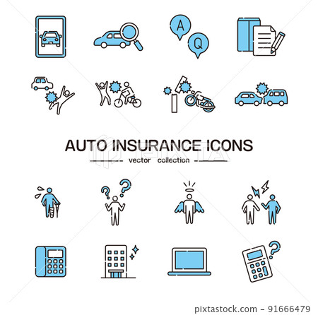 Car insurance [car / icon series] 91666479