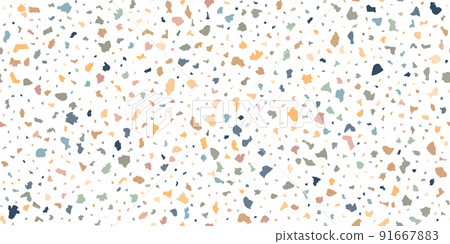 Terrazzo seamless pattern composed of pieces of granite, quartz, glass and stone Terrazzo seamless pattern composed of pieces of granite, quartz, glass and stone 91667883