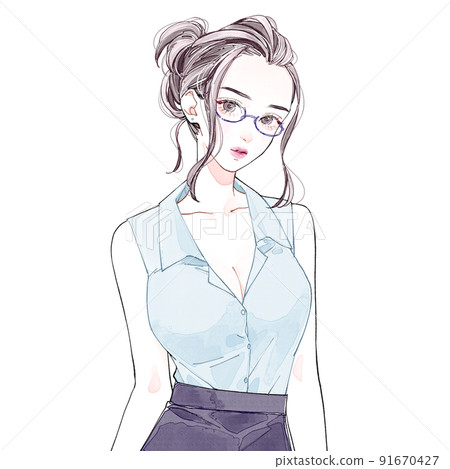 戴眼鏡的女人 91670427