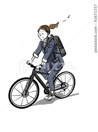 自行車通勤OL 91671357