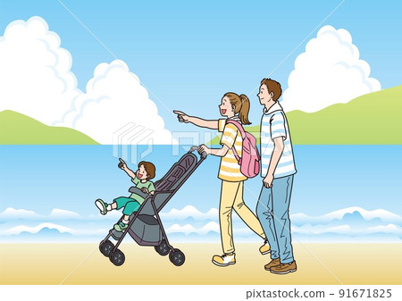 Go out with a stroller_summer 91671825