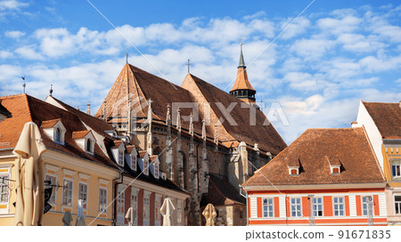View of The Council Square in Brasov, Romania View of The Council Square in Brasov, Romania 91671835