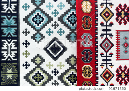Towels made in the national style in Romania 91671860