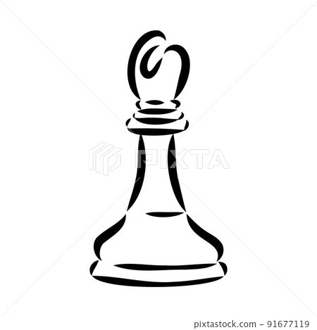 Hand-drawn sketch set of Chess pieces on a white background. Chess. Check mate. King, Queen, Bishop, Knight, Rook, Pawn. Vector icons. Hand-drawn sketch set of Chess pieces on a white background. Chess. Check mate. King, Queen, Bishop, Knight, Rook, Pawn. Vector icons. 91677119