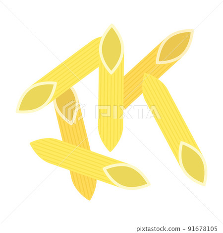 Illustration of penne 91678105