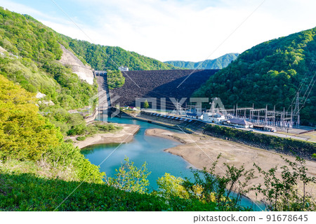 Kuzuryu Dam and Nagano Power Station (Ono City, Fukui Prefecture) Kuzuryu Dam and Nagano Power Station (Ono City, Fukui Prefecture) 91678645