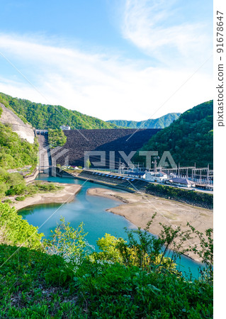 Kuzuryu Dam and Nagano Power Station (Ono City, Fukui Prefecture) Kuzuryu Dam and Nagano Power Station (Ono City, Fukui Prefecture) 91678647