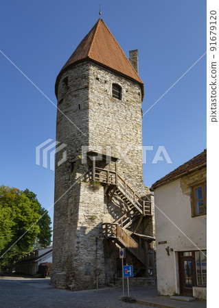 Plate tower in Tallinn, Estonia 91679120