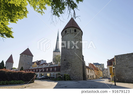 Plate tower in Tallinn, Estonia Plate tower in Tallinn, Estonia 91679123
