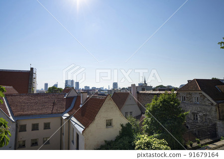 Panorama of Tallin, Estonia 91679164