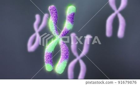The genetic structure of 3D illustration The genetic structure of 3D illustration 91679876