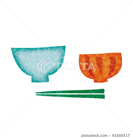 Tea bowl and chopsticks 91680517