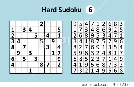 Sudoku difícil ilustração stock. Ilustração de cruzes - 12858739