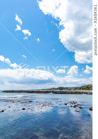 Breakwater at Aise Port, Hitachi City, Ibaraki Prefecture Breakwater at Aise Port, Hitachi City, Ibaraki Prefecture 91684361