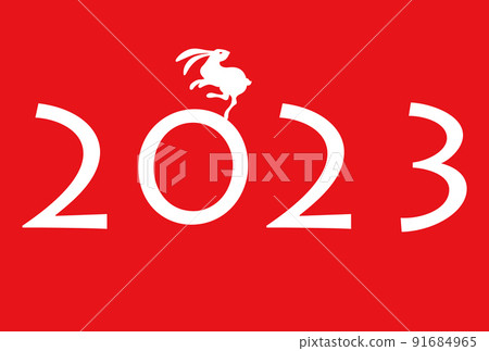 2023年新年賀卡材料 91684965