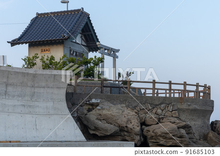 Tsu Shrine on the Hatsuzaki coast, Hitachi City, Ibaraki Prefecture Tsu Shrine on the Hatsuzaki coast, Hitachi City, Ibaraki Prefecture 91685103