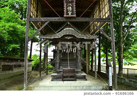 埼玉縣秩父市下吉田 吉田宮 八幡宮 舊本堂 91686166