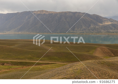 Toktogul Water Reservoir, Kyrgyzstan Toktogul Water Reservoir, Kyrgyzstan 91686275