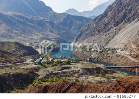 The Naryn River, Kyrgyzstan The Naryn River, Kyrgyzstan 91686277