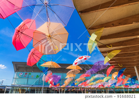Roadside Station Palette Pier Oh, Umbrella Sky <Ibi-gun, Gifu Prefecture> Roadside Station Palette Pier Oh, Umbrella Sky <Ibi-gun, Gifu Prefecture> 91688021