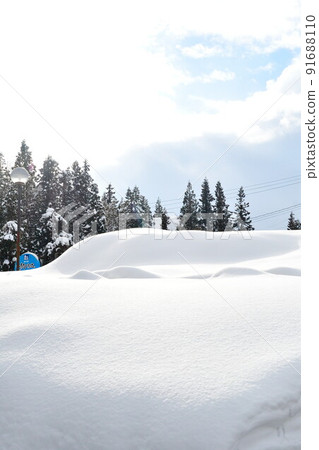 雪原圖像（新潟縣） 91688110