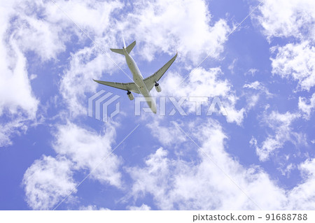 Airplane taking off Airbus A350-900 Airplane taking off Airbus A350-900 91688788