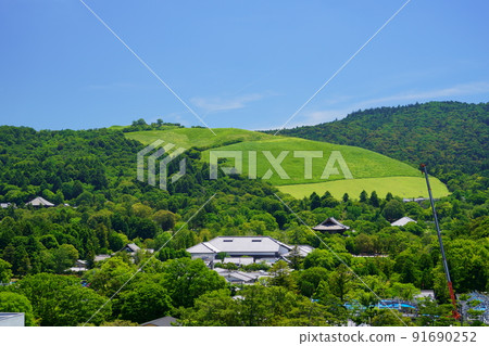 Mt. Wakakusa, Nara Park after the rainy season 91690252